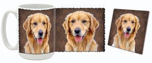 MugWorld Golden Retriever Mug and Coaster Combo Style Three