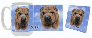 MugWorld Shar Pei Mug and Coaster Combo