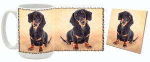 MugWorld Dachsund Mug and Coaster Combo Style Three
