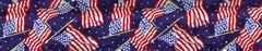 Elmo's Closet American Flag Dog Collar