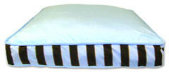 Trend Lab Blue Velour w/Blue & Brown Stripe Dog Bed