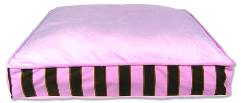 Trend Lab Pink Velour w/Pink & Brown Stripe Dog Bed