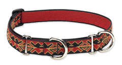 Lupine Closet Monarch Red Large Martingale Dog Collar (1 Inch)