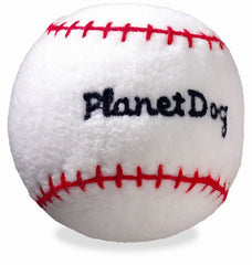 Planet Dog Baseball Plush Dog Toy