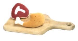 Canine Genius Mini Meats Plush Dog Toys
