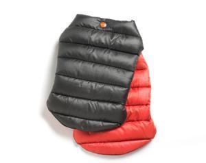 Mascot Reversible Puffer Loden & Orange Dog Jacket