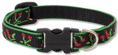 Lupine Closet Black Cherry Small Dog Collar (1/2 Inch)