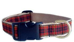 Up Country Tartan Plaid Dog Collar