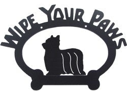 Sweeney Ridge Yorkshire Terrier Wipe Your Paws Sign