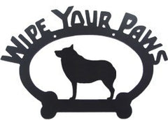 Sweeney Ridge Schipperke Wipe Your Paws Sign