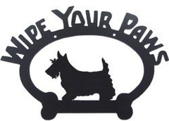 Sweeney Ridge Scottish Terrier Wipe Your Paws Sign