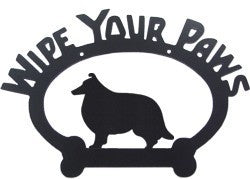 Sweeney Ridge Shetland Sheepdog Wipe Your Paws Sign