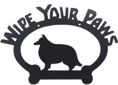 Sweeney Ridge Shetland Sheepdog Wipe Your Paws Sign