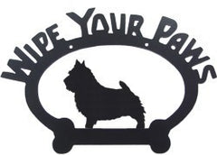 Sweeney Ridge Norwich Terrier Wipe Your Paws Sign
