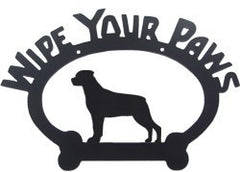 Sweeney Ridge Rottweiler Wipe Your Paws Sign