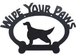 Sweeney Ridge Irish Setter Wipe Your Paws Sign