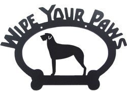 Sweeney Ridge Irish Wolfhound Wipe Your Paws Sign