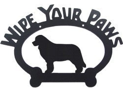 Sweeney Ridge Newfoundland Wipe Your Paws Sign