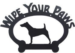 Sweeney Ridge Fox Terrier Wipe Your Paws Sign