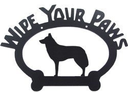 Sweeney Ridge Husky Wipe Your Paws Sign