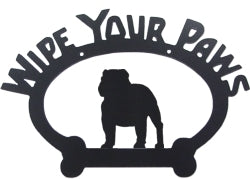 Sweeney Ridge English Bull Dog Wipe Your Paws Sign