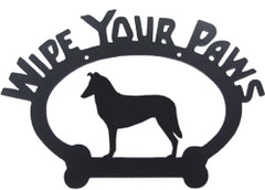 Sweeney Ridge Smooth Collie Wipe Your Paws Sign