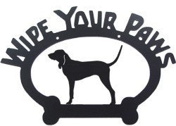 Sweeney Ridge Coon Hound Wipe Your Paws Sign