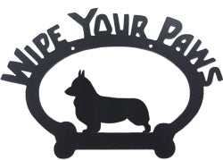Sweeney Ridge Corgi Pembroke Wipe Your Paws Sign