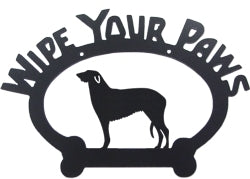 Sweeney Ridge Deerhound Wipe Your Paws Sign