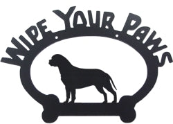Sweeney Ridge Bull Mastiff Wipe Your Paws Sign