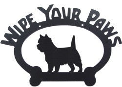 Sweeney Ridge Cairn Terrier Wipe Your Paws Sign