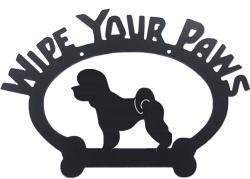 Sweeney Ridge Bichon Frise Wipe Your Paws Sign
