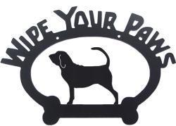 Sweeney Ridge Bloodhound Wipe Your Paws Sign