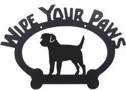 Sweeney Ridge Border Terrier Wipe Your Paws Sign