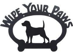 Sweeney Ridge Beagle Wipe Your Paws Sign