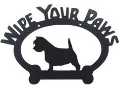 Sweeney Ridge Westie Wipe Your Paws Sign