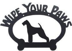 Sweeney Ridge Airedale Wipe Your Paws Sign