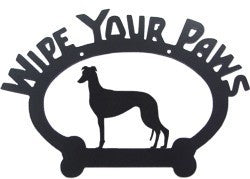 Sweeney Ridge Greyhound Wipe Your Paws Sign