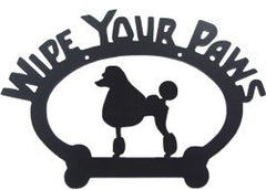 Sweeney Ridge Poodle Wipe Your Paws Sign