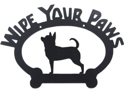 Sweeney Ridge Chihuahua Wipe Your Paws Sign