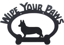 Sweeney Ridge Corgi Cardigan Wipe Your Paws Sign