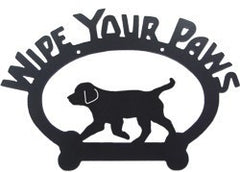 Sweeney Ridge Trotting Puppy Wipe Your Paws Sign
