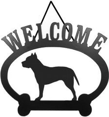 Sweeney Ridge Pit Bull Terrier Welcome Sign