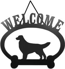 Sweeney Ridge Golden Retriever Welcome Sign