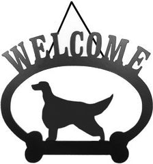 Sweeney Ridge Irish Setter Welcome Sign