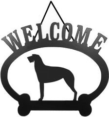Sweeney Ridge Irish Wolfhound Welcome Sign