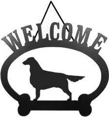 Sweeney Ridge Flat Coated Retriever Welcome Sign