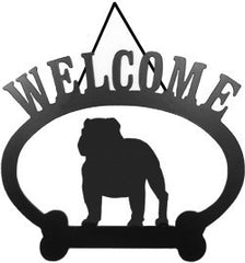Sweeney Ridge English Bull Dog Welcome Sign