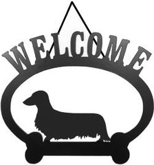 Sweeney Ridge Longhaired Dachsund Welcome Sign
