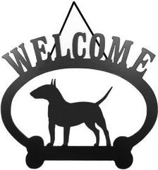 Sweeney Ridge Bull Terrier Welcome Sign